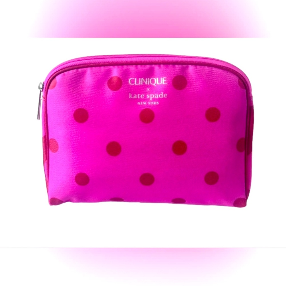 Nwot Clinique ×Kate Spade cosmetic pouch w/Goodies